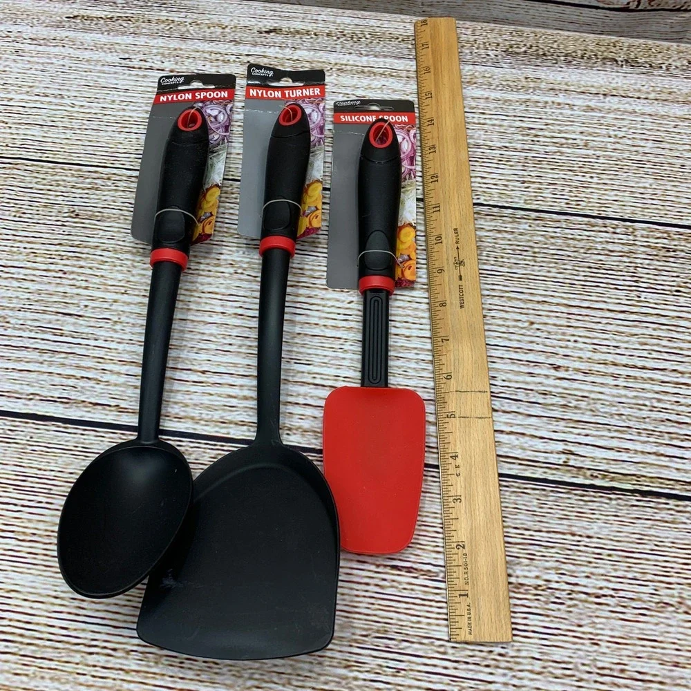 Cooking Concepts Kitchen Utensils Set Nylon‎ Spoon Turner Silicone Spatula NWT